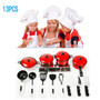 New Hot 13 Pieces Children Mini Kitchen Cookware