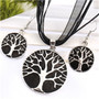 Tree of Life Silver Pendant Necklace & Earring Sets