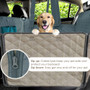 Dog Car Seat Cover (Waterproof Pet Carrier) Car Rear Back Seat Mat Hammock Cushion Protector With Zipper And Pockets