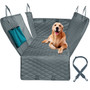 Dog Car Seat Cover (Waterproof Pet Carrier) Car Rear Back Seat Mat Hammock Cushion Protector With Zipper And Pockets