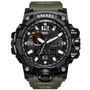 Grunt Style Military Watch - 50m Waterproof Wristwatch LED Quartz Clock Sport Watch