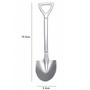 Stainless Steel Iron Shovel Spoon Coffee Ice Cream Spoon Engineering Shovel Retro Cute Square Head Spoon Kitchen Gadget
