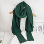 Knitted Wrap Scarf With Sleeves High-end Fashion