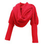 Knitted Wrap Scarf With Sleeves High-end Fashion