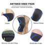 2pc Nylon Elastic Sports Knee Pads Breathable Support Knee Brace Running Fitness