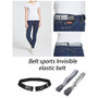 Buckle-free Stretch Belt Invisible Casual Elastic Waist Leather Belt