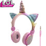 Cute Unicorn Wired Headphone With Microphone