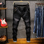 Men Skinny Jeans Slim Fit Denim Joggers Stretch