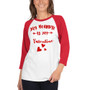 My Beardie is my Valentine 3/4 sleeve raglan shirt