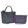 Women Handbags 3 Pcs Bag Set Crossbody Bags For Women Geometric Luminous Shoulder Bag Female Purse And Handbag Tote Holographic