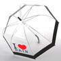 BUILDING SUPER arch Apollo princess transparent umbrella semi-automatic creative curved hook straight rod UMBRELLA