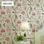 Classic Vintage Chinoiserie Wallpaper Pink Flower Butterflies & Birds Tropical Garden Wall Paper Exotic Living Room Decor (10mtr Roll)