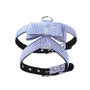 Soft Suede Fabric Stripe Leather Dog Harness