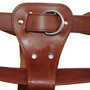 Genuine Leather Dog Harness Brown Real Leather