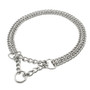 Metal Stainless Steel Chain Dog Collar Double Row Chrome Plated