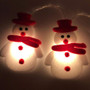 10Pcs Snowman LED Lights Merry Christmas Light String