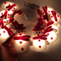 10Pcs Snowman LED Lights Merry Christmas Light String
