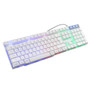 ThinkGame Rainbow Backlight USB Wired Gaming Keyboard 2400DPI LED Mouse Combo with Mouse Pad