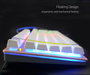 ThinkGame Rainbow Backlight USB Wired Gaming Keyboard 2400DPI LED Mouse Combo with Mouse Pad