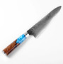 Steel 8'' Chef Knife With Blue Resin Handle