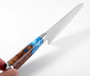 Steel 8'' Chef Knife With Blue Resin Handle