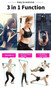 Portable Pilates Bar Kit With Resistance Band Exercise Stick