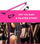 Portable Pilates Bar Kit With Resistance Band Exercise Stick