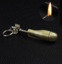 Outdoor Emergency Survival Camping Keychain Lighter Flint Metal Keychain Match Fire Starter Permanent Match(No Oil)