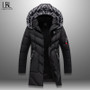 Winter Parka Men's Solid Jacket Thick Warm Coat Long Hooded Jacketoat Fashion Men