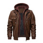 Men's Leather Jackets Autumn Men Coats Casual Motorcycle PU