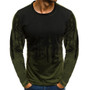 Men Solid Casual Full Sleeve Cotton Regular Tees