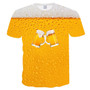 Men's Casual Tee shirts Funny Beer