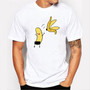 Men's Banana Disrobe Design Print T-shirt