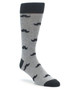 Gray Mustache men's Dress Socks