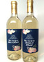 Navy "Be My Bridesmaid" Wine Label