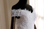Elegant Beading Lace Court Train Ball Wedding Gown