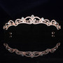 Rose Gold Silver Bridal Princess Crystal Bridal Crown