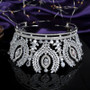 Luxurious Cubic Zirconia Crystal Crown Wedding Pageant Event Tiara