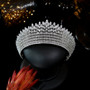 European Bridal Headdress Crystal Queen Crown Bridal Hair Accessory