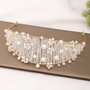 Gold Flower Pearl Headband Tiara Wedding Bridal Princess Headband Bridal Accessories