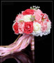 Handmade Artificial Flower Rose Bridal Bouquet, Multiple Colors