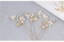 Gold Leaf Pearls Hair Vine Bridal Headband Wedding Hair Accessories