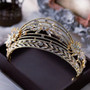 Princess Baroque Wedding Tiara Crown Bridal Hair Accessory