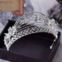 Princess Baroque Wedding Tiara Crown Bridal Hair Accessory