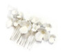 Handmade Ceramic Flower Hair Comb Wedding Bridal Hair Accessories