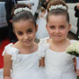 White Lace Tulle Flower Girl Pageant First Communion Dress