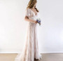 Lace V-Neck  Backless Bohemian Beach Wedding Dress Bridal Wedding Gown