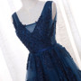 Vintage Lace Appliques Beaded Bridesmaid Prom Dress Formal Party Gown