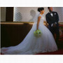 Vintage Lace Appliques Ball Gown Bridal Wedding Dress