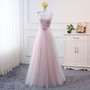 Blue or Pink Organza Bridesmaid or Prom Dresses